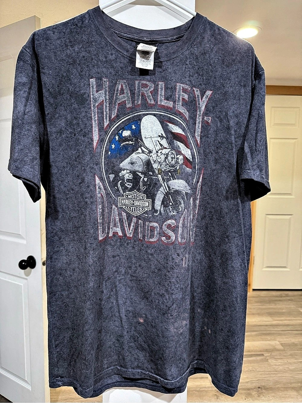 Harley-Davidson Avalanche Denver, Colorado graphic tee Graphic Tee Gray Large